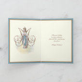 Carte Amitié Religieuse Vierge Marie Florale Catholique (Intérieur)