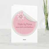 Carte Amitié Rose Bouquet (Dos)