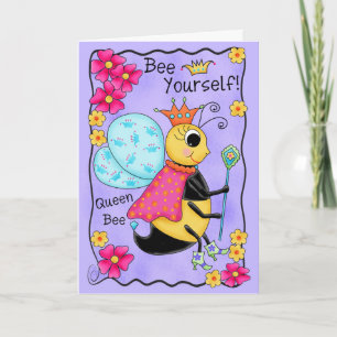 Carte Amitié Whimsy Honey Queen Bee