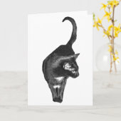 Carte Amitiés de chat doux (Fleur jaune)