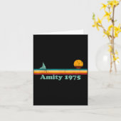 Carte Amity 1975 Retro Sailboat And Sunset Design Idea  (Fleur jaune)