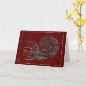 Carte Ammonite Fossil Talking Canyons, Nouveau-Mexique C (Fleur jaune)