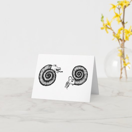 Carte Ammonite Snakestone (Fleur jaune)