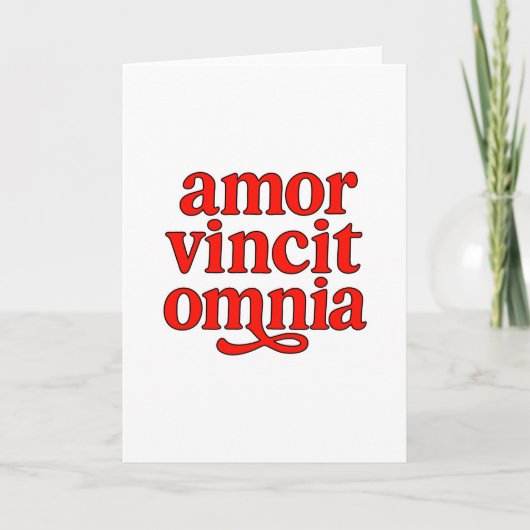 Carte Amor vincit omnia (Devant)