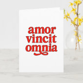 Carte Amor vincit omnia (Fleur jaune)