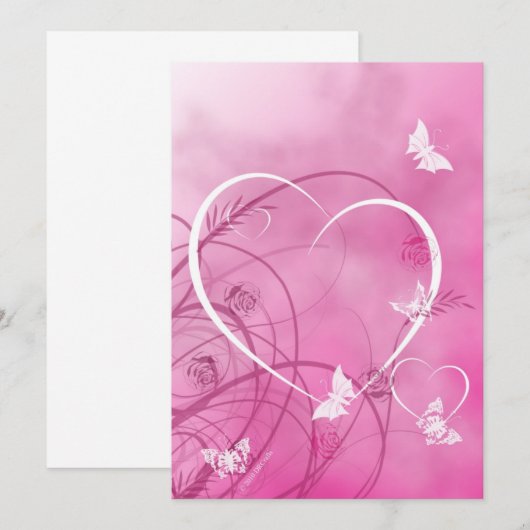 Carte Amour (Devant / Derrière)