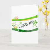 Carte Amour (Fleur jaune)