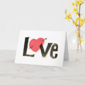 Carte Amour (Fleur jaune)