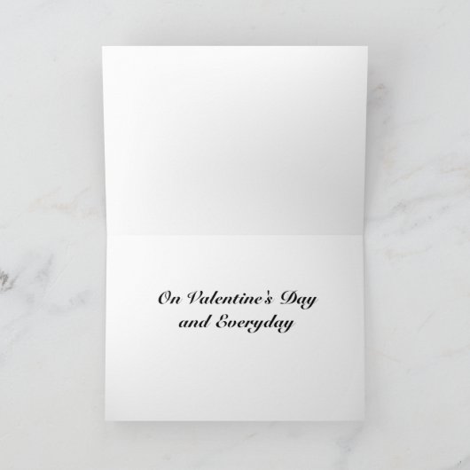 CARTE *****AMOUR À MON SOLDAT**** TOUS LES JOURS/VALENTI (Intérieur)