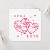 Carte Amour Amour (Devant/Arrière en situation)