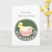 Carte Amour amoureux de la fête de la Valétine (Fleur jaune)