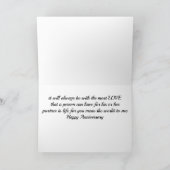 CARTE ***AMOUR ANNIVERSAIRE**** À L'AMOUR DE MA VIE (Intérieur)