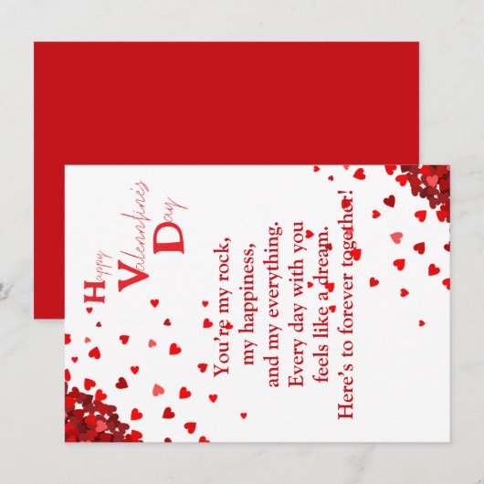 Carte Amour avec gratitude  (Devant / Derrière)