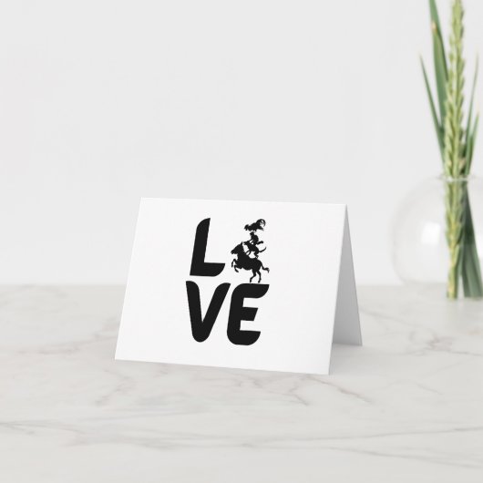 Carte Amour avec les animaux comme O, Cheval, Chien, Cha (Devant)