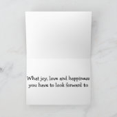 CARTE AMOUR, BONHEUR ET JOIE QUAND VOUS AVEZ ADOPTÉ (Intérieur)