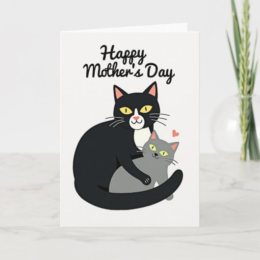 Carte Amour Chats à Points (Devant)