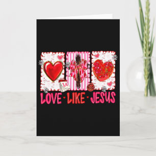 Carte Amour chrétien comme Jésus Saint-Valentin Hommes F
