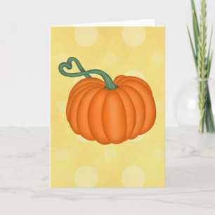 Carte Amour citrouille