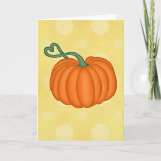 Carte Amour citrouille