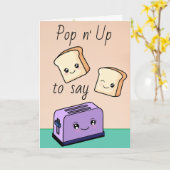 Carte Amour Coeur mignon Visage Kawaii Nourriture japona (Fleur jaune)