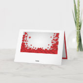 Carte Amour & Cœurs Rouges Romance de la Saint-Valentin (Dos)