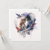 Carte Amour comme air (Devant/Arrière en situation)