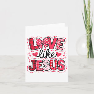 Carte Amour comme Jésus Coquette Bow Saint-Valentin _1