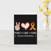 Carte Amour Cure Leukemia Sensibilisation Hommes Femmes  (Fleur jaune)