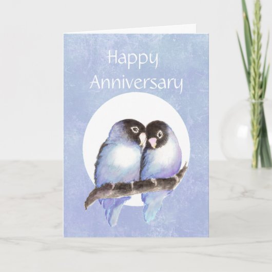 Carte Amour d'anniversaire drôle d'oiseau Humour (Devant)