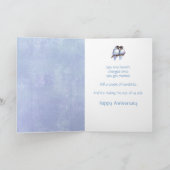 Carte Amour d'anniversaire drôle d'oiseaux Humour (Intérieur)