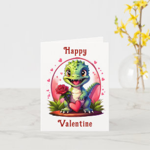 Carte Amour dans le style de dragon Mignon dragon de la