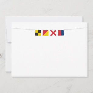 Carte AMOUR dans les drapeaux de signalisation marine co