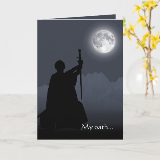 Carte Amour d'Asatru (Fleur jaune)