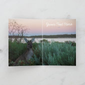 Carte Amour de Australie Kangaroo Sunset Lake Custom (Intérieur)