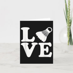 Carte Amour de badminton