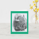 Carte Amour de buffle (Fleur jaune)