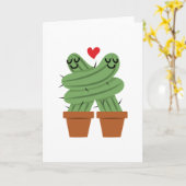 Carte Amour de cactus (Fleur jaune)