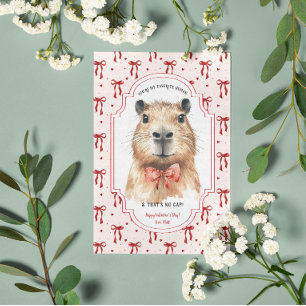 Carte Amour de Capybara : la Saint-Valentin sans blague