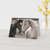 Carte Amour de cheval (Fleur jaune)