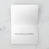 Carte Amour de douche : (Intérieur)