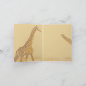 Carte Amour de girafe (Intérieur)