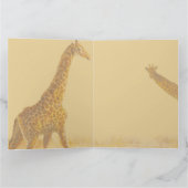 Carte Amour de girafe (Intérieur)
