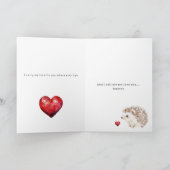 Carte Amour de hérisson tant (Intérieur)