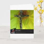 Carte Amour de Jésus (Fleur jaune)