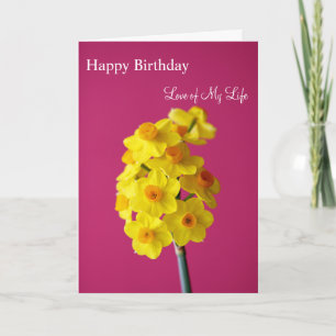 Carte Amour de joyeux anniversaire de ma vie