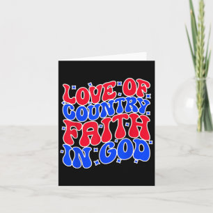 Carte Amour De La Foi Du Pays En Dieu, Citations De La V