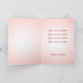 Carte Amour de la rose rouge Relation Amitiés Tous usage (Intérieur)