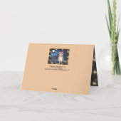 Carte Amour de la Saint-Valentin de la chouette bleu sép (Dos)