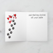 Carte Amour de Labradoodle Valentine vous plus que des (Intérieur)