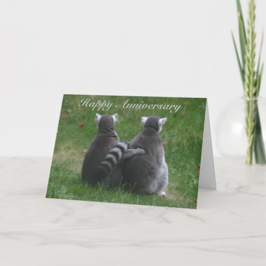 Carte Amour de lémurien ! .. Joyeux Anniversaire (Devant)